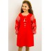 Embroidered costume for girl "Luxury" red